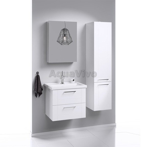Мебель для ванной Aqwella Манчестер 60, с 2 ящиками, цвет белый