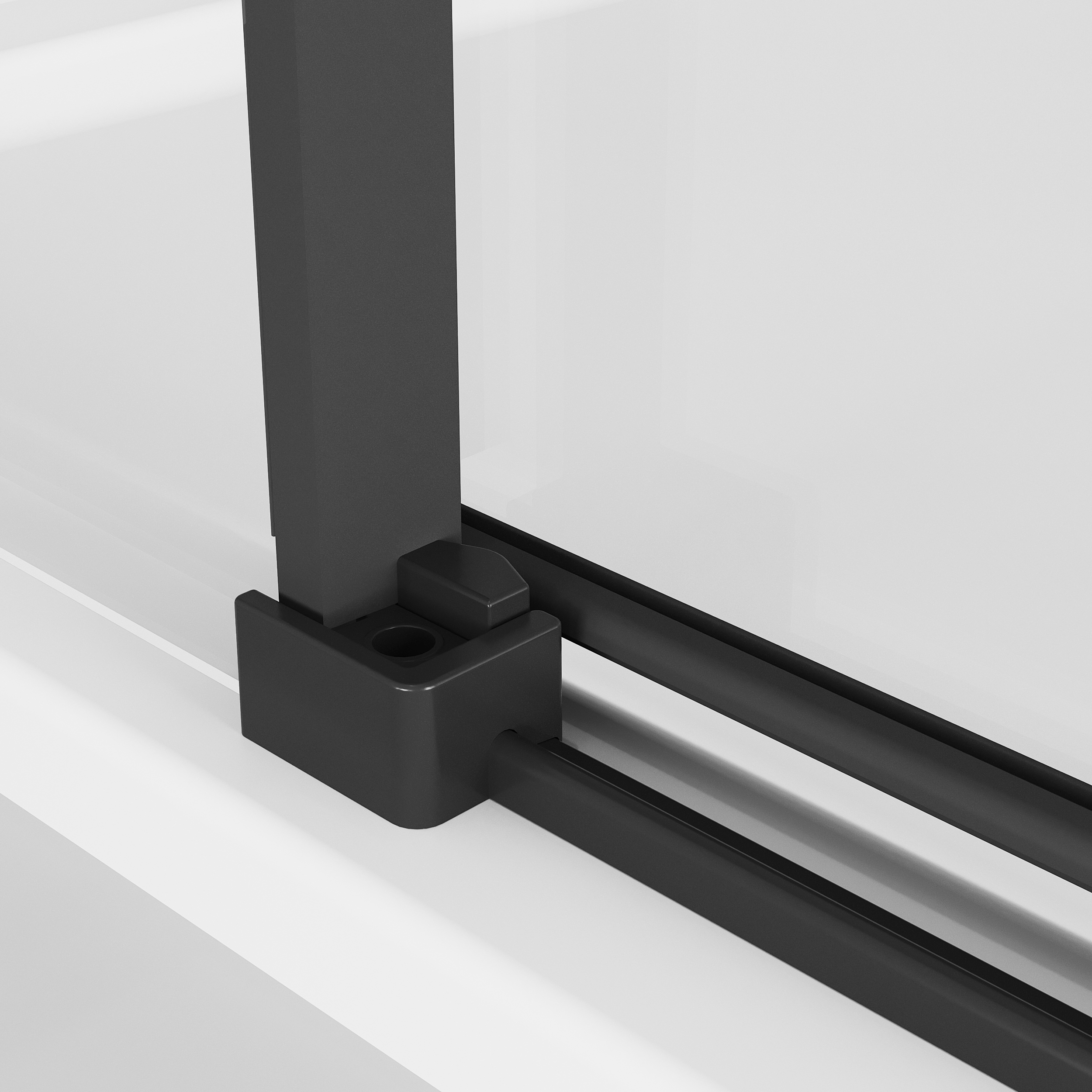 Душевой уголок Niagara Nova NG-6828-34 Black 80x80, стекло прозрачное., профиль черный матовый