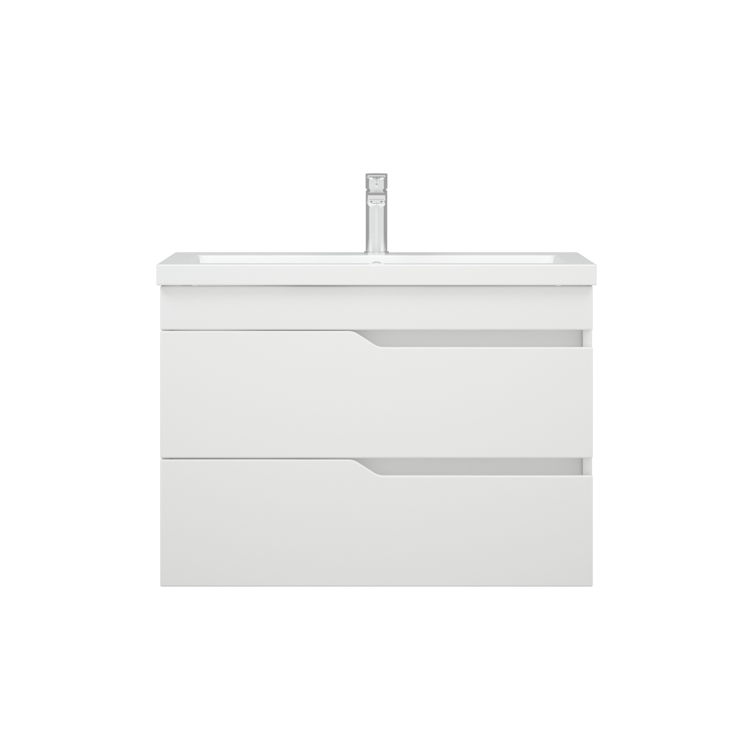 Тумба под раковину Corozo Теона 70 подвесная, цвет белый - фото 1