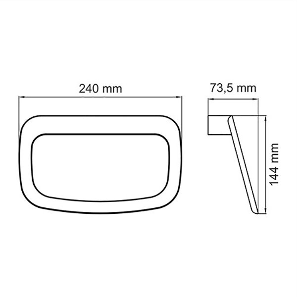 Полотенцедержатель WasserKRAFT Glan K-5160, цвет черный глянец - фото 1