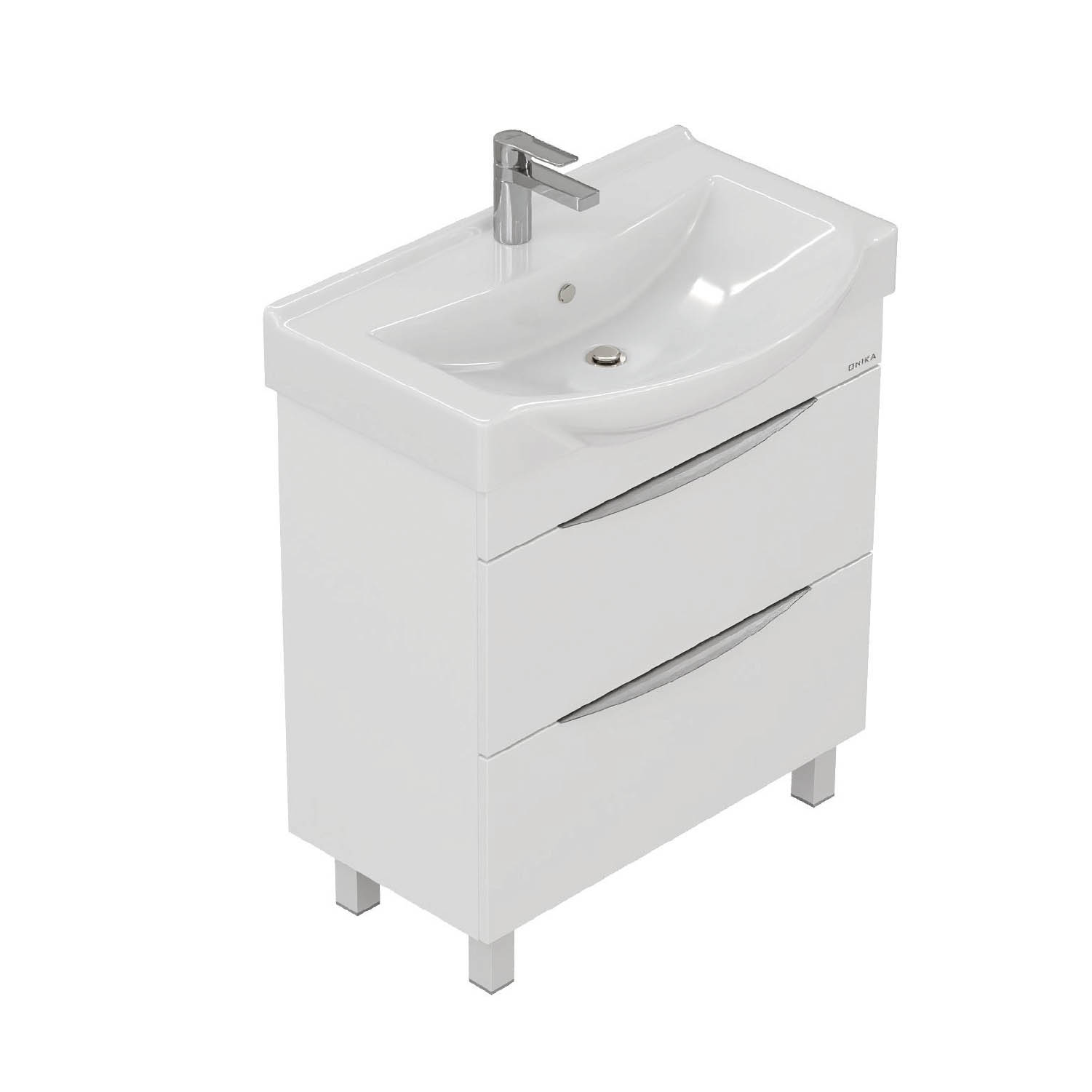 Мебель для ванной Оника Навиа 80, напольная, цвет белый