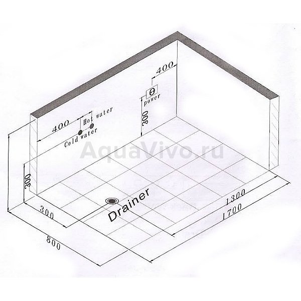 Ванна CeruttiSPA C-403R 170x80, акриловая, правая, с гидромассажем, цвет белый глянцевый