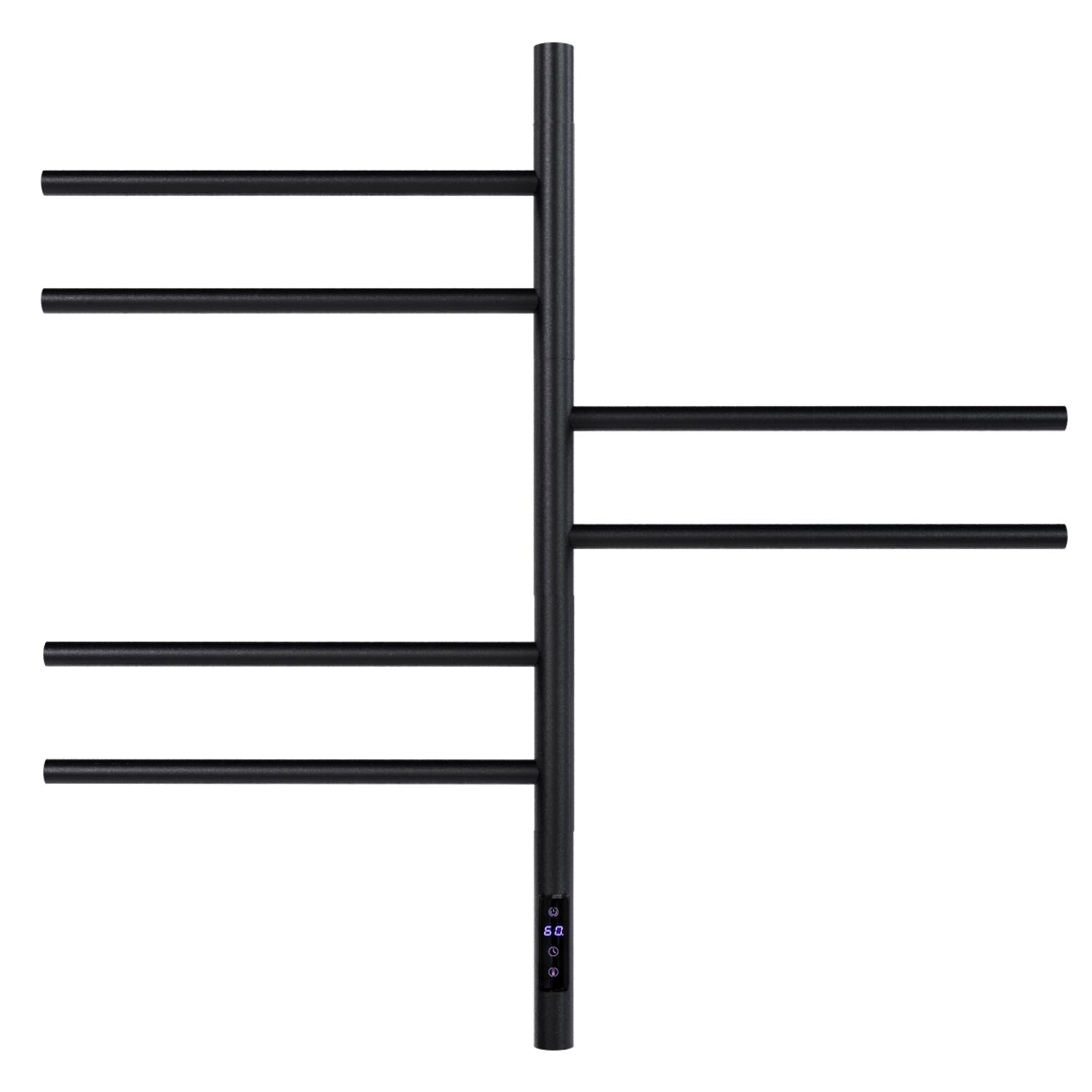 Полотенцесушитель Vincea VTD-1S2CBE 43х80 электрический, цвет черный матовый