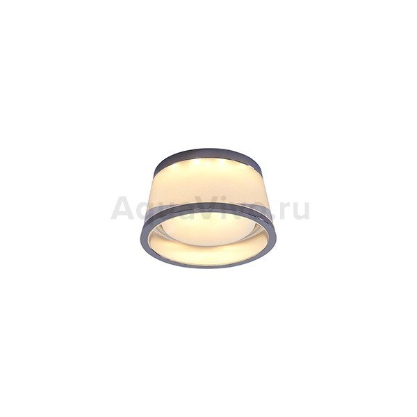 Точечный светильник Citilux Сигма CLD003S1, арматура хром, плафон стекло белое, 7х7 см - фото 1