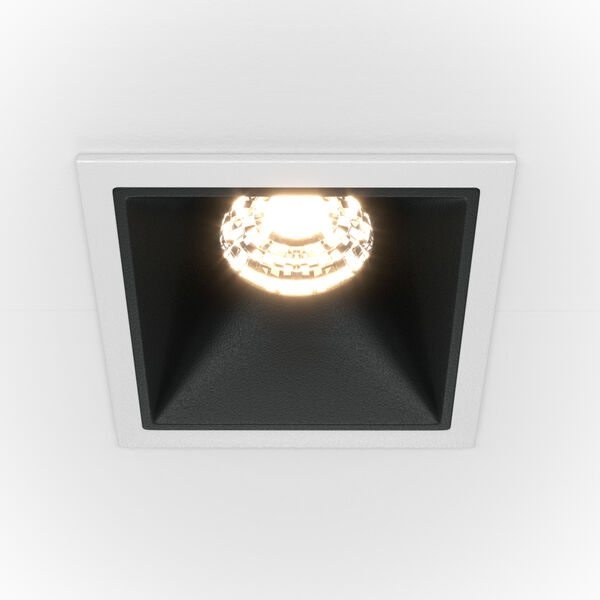 Точечный светильник Maytoni Technicali Alfa DL043-01-10W4K-SQ-WB, арматура бело-черная