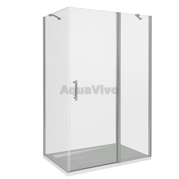 Душевой уголок Good Door Mokka WTW+SP-C-WE 140x80, стекло прозрачное, профиль белый