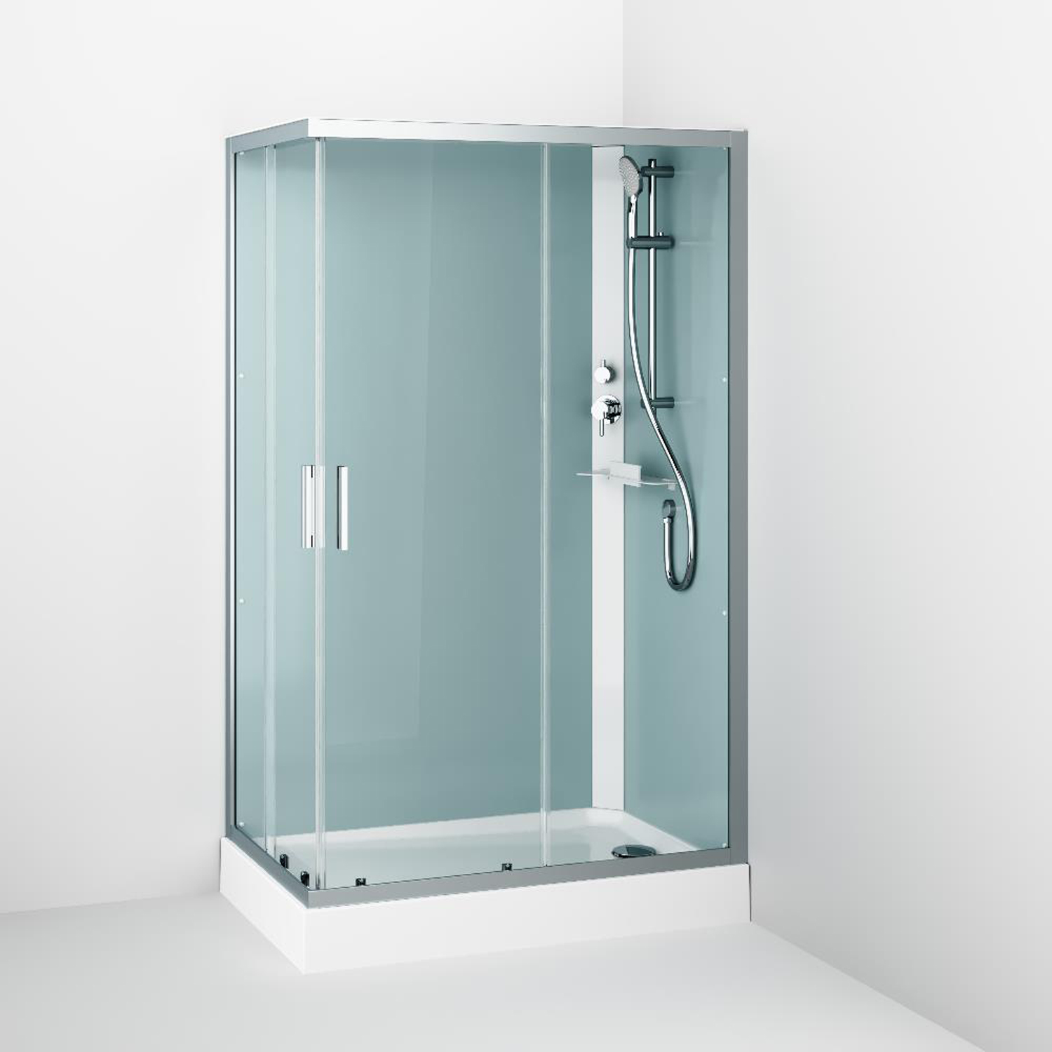 Душевая кабина AM.PM Gem W90C-404-12090MT 120x90, стекло прозрачное, профиль хром матовый