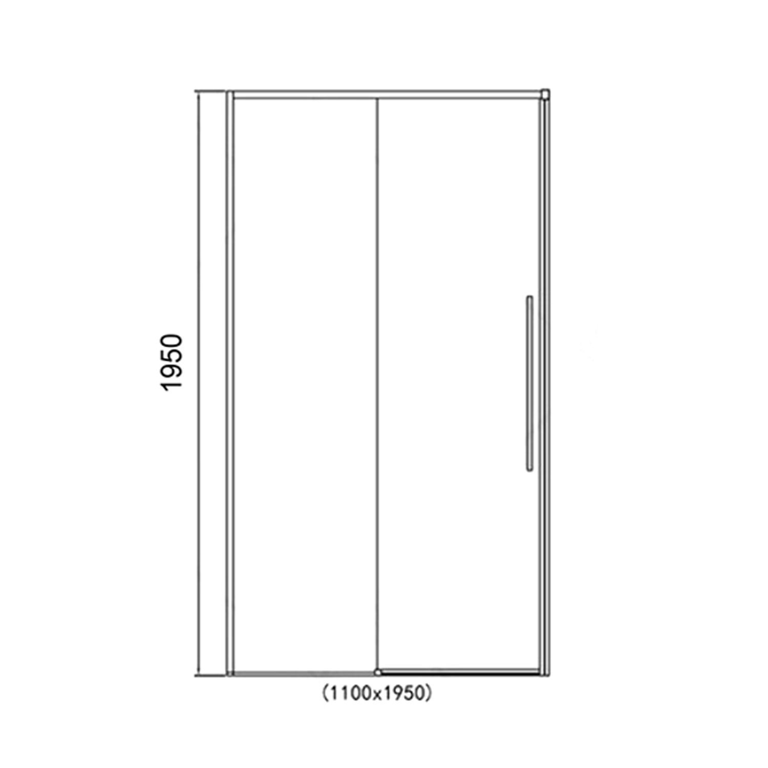 Душевая дверь RGW Stilvoll SV-12 110x195, стекло прозрачное, профиль хром
