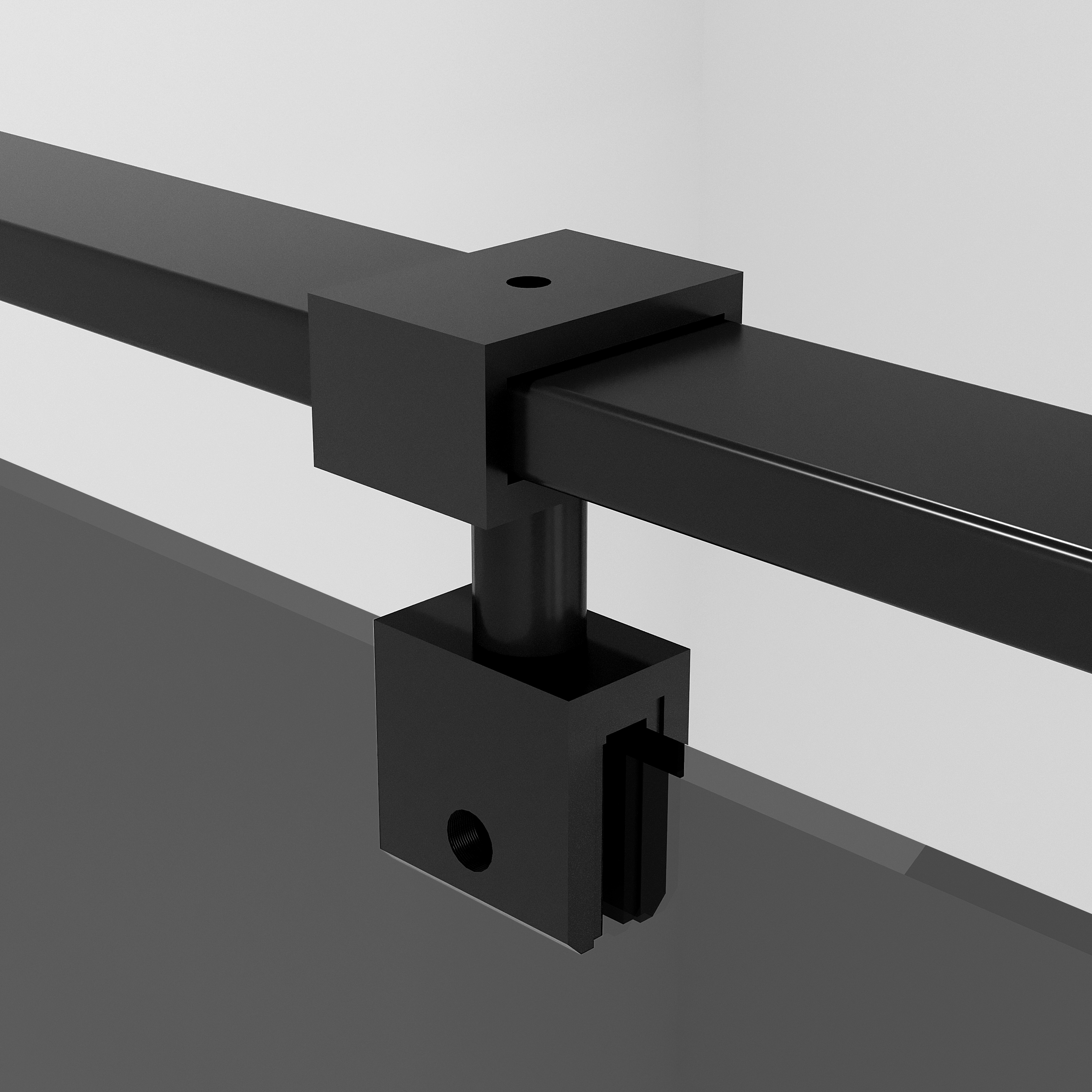 Душевой уголок Niagara Nova NG-2832-34 Black 100x100, стекло тонированное, профиль черный матовый - фото 1