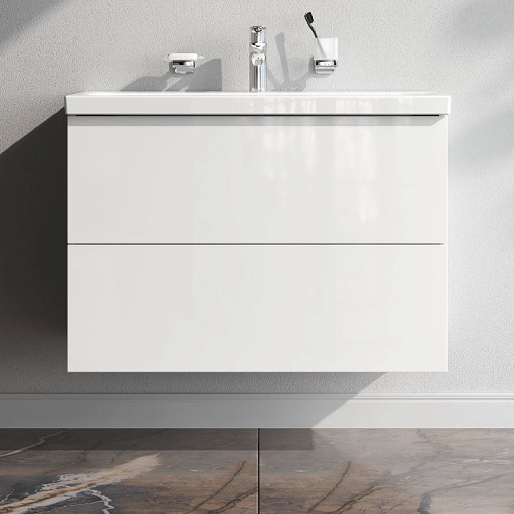 Тумба под раковину AM.PM Gem 80 подвесная, цвет белый глянец - фото 1