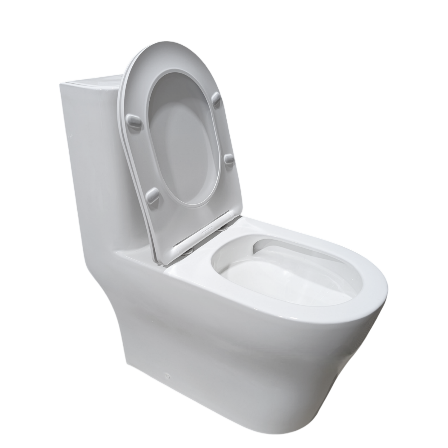 Унитаз-моноблок Joki Palace T JK86382100 напольный, безободковый, смыв Торнадо, с сиденьем микролифт, цвет белый - фото 1