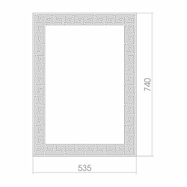 Зеркало Mixline Каир 54x74 с рисунком - фото 1