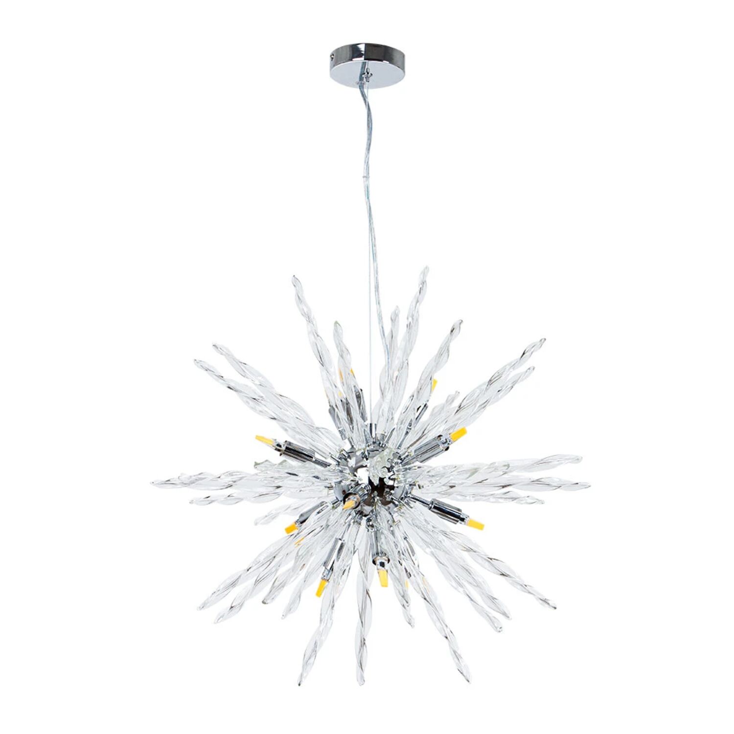 Подвесная люстра Arte Lamp Bella A1066SP-12CC, арматура хром, плафон хрусталь прозрачный