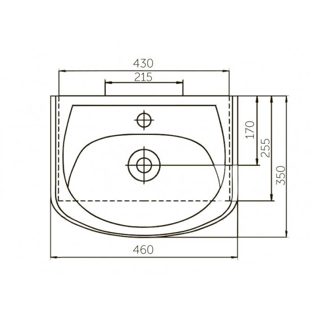 Мебель для ванной Corozo Орфей 45, цвет белый - фото 1