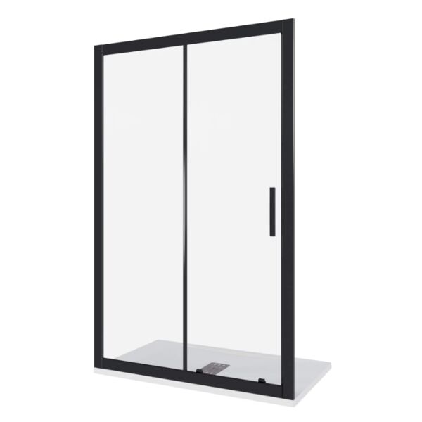 Душевая дверь Good Door Cofe WTW-140-C-B 140x190, стекло прозрачное, профиль черный
