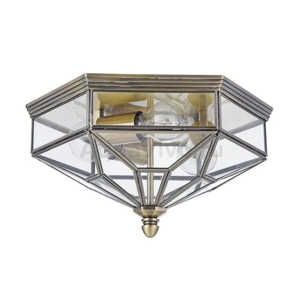 Потолочная люстра Maytoni Zeil H356-CL-03-BZ, арматура цвет бронза, плафон/абажур стекло/металл, цвет прозрачный/коричневый