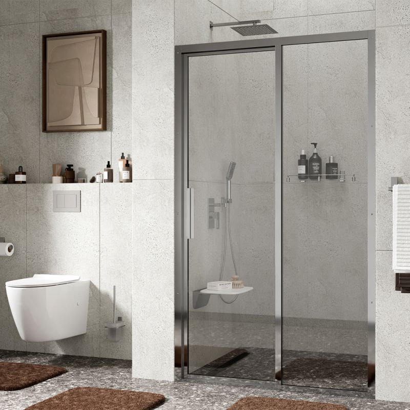 Душевая дверь WasserKRAFT Lopau WasserSchutz 32S05 R 120x200, правая, стекло прозрачное, профиль серебристый