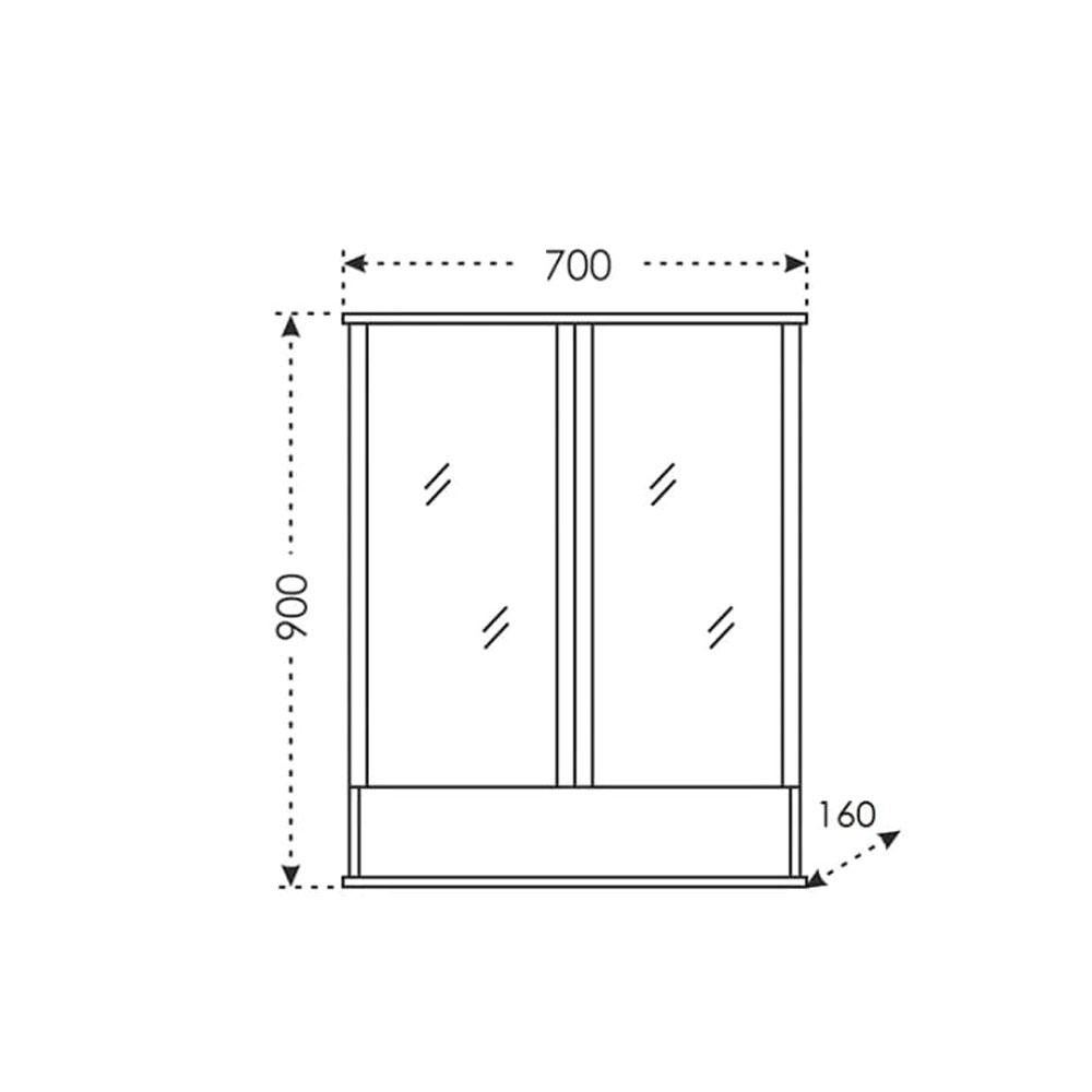Мебель для ванной Санта Родос 70 напольная, цвет белый