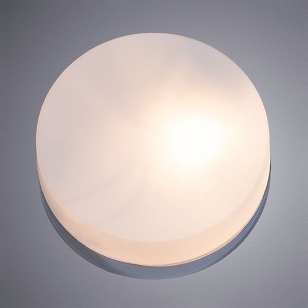 Потолочный светильник Arte Lamp Aqua-Tablet A6047PL-2CC, арматура хром, плафон стекло белое, 24х24 см
