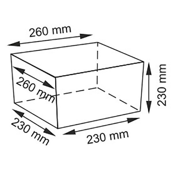 Корзина для белья WasserKRAFT Lopau WB-320-S, плетеная, 26x26, цвет бежевый / голубой - фото 1