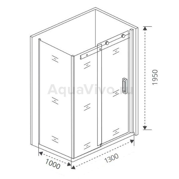 Душевой уголок Good Door Puerta WTW+SP-C-CH 130x100, стекло прозрачное, профиль хром