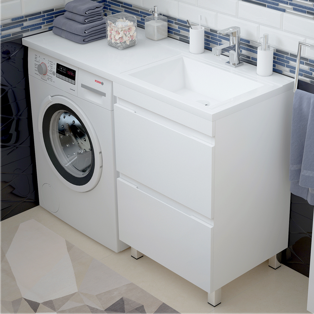 Тумба под раковину Corozo Альтаир 56, напольная, цвет белый - фото 1