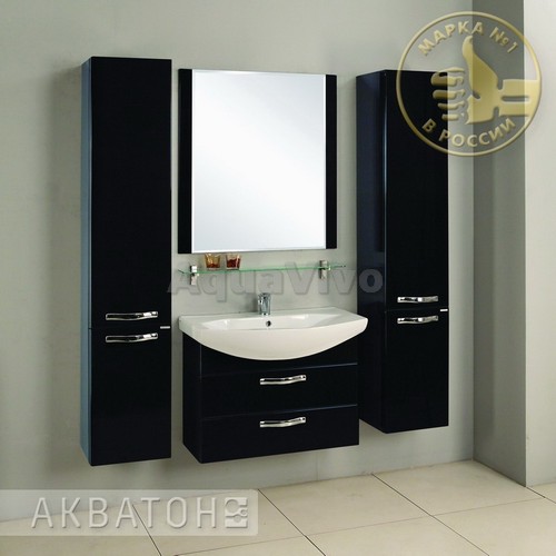 Мебель для ванной Акватон Ария 80 М цвет черный