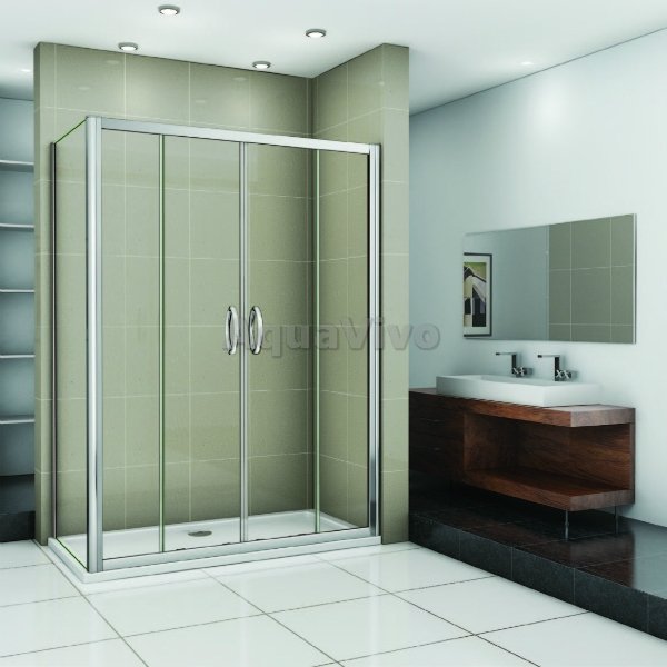 Душевой уголок Good Door Infinity WTW-TD+SP-C-CH 170x90, стекло прозрачное, профиль хром