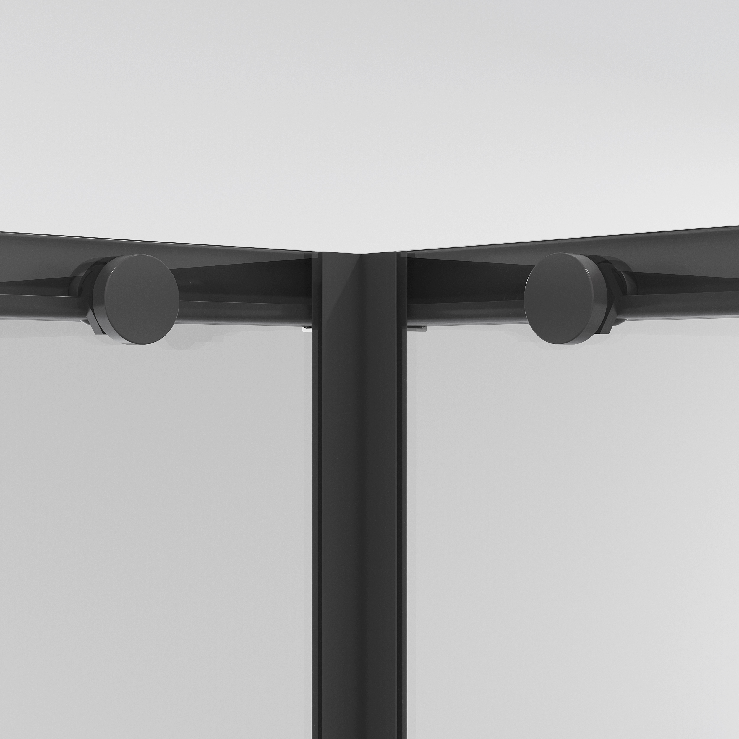 Душевой уголок Niagara Nova NG-6822-34 Black 80x80, стекло прозрачное, профиль черный матовый