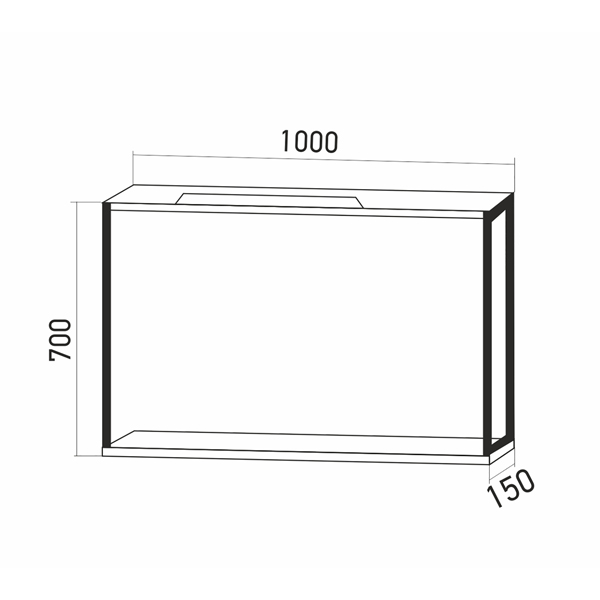 Зеркало Mixline Бруклин 100x70, с подсветкой, цвет белый