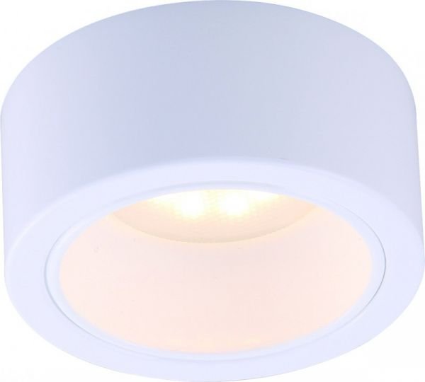 Точечный светильник Arte Lamp Effetto A5553PL-1WH, арматура белая, плафон пластик белый, 14х14 см
