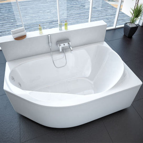 Акриловая ванна Акватек Таурус 170х100, правая, цвет белый
