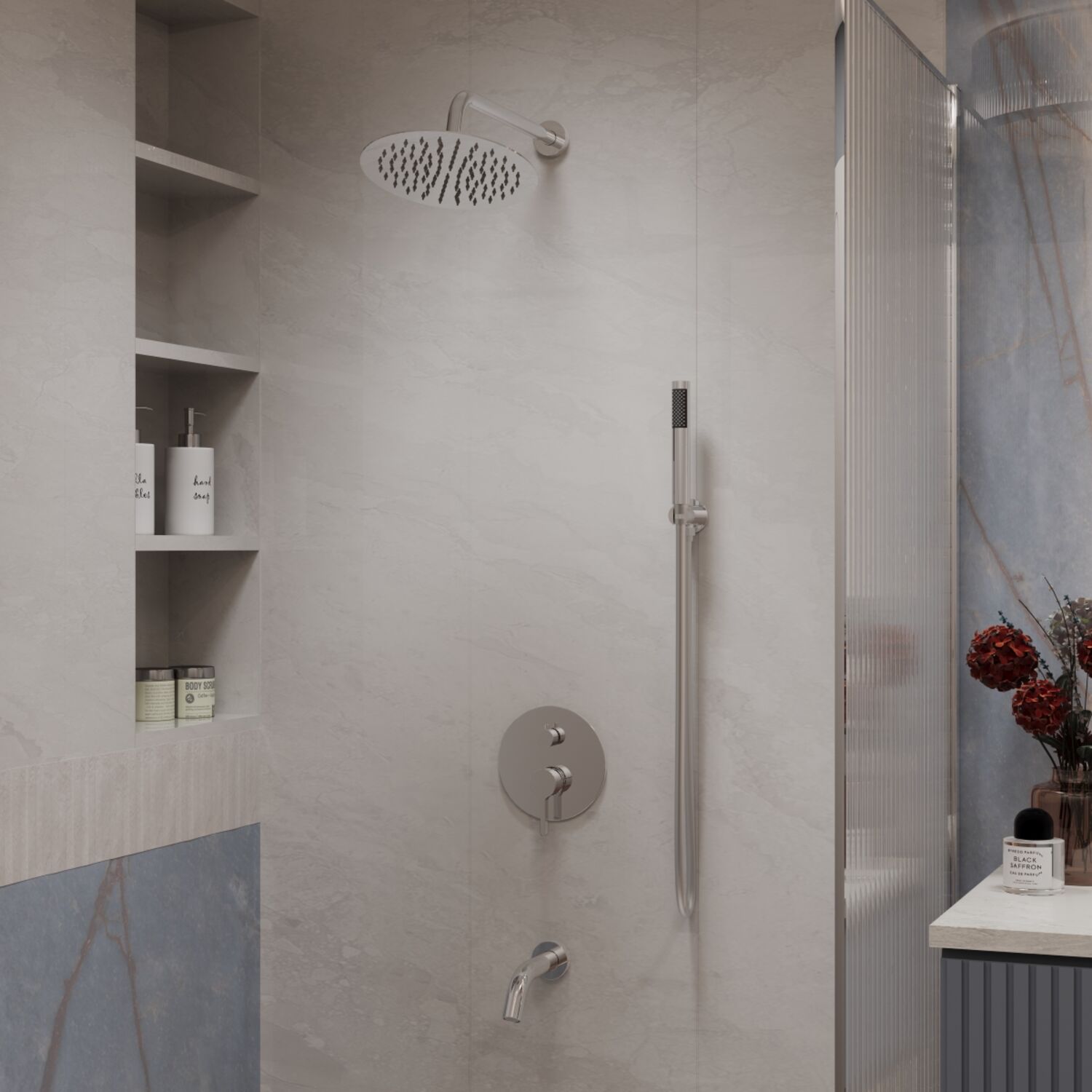 Душевой комплект Vincea Villa VSFW-1VL3CH, встраиваемый, цвет хром - фото 1