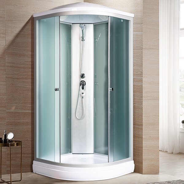 Душевая кабина River Nara Light 90/15 МТ 90x90, стекло матовое, профиль хром матовый, с крышей