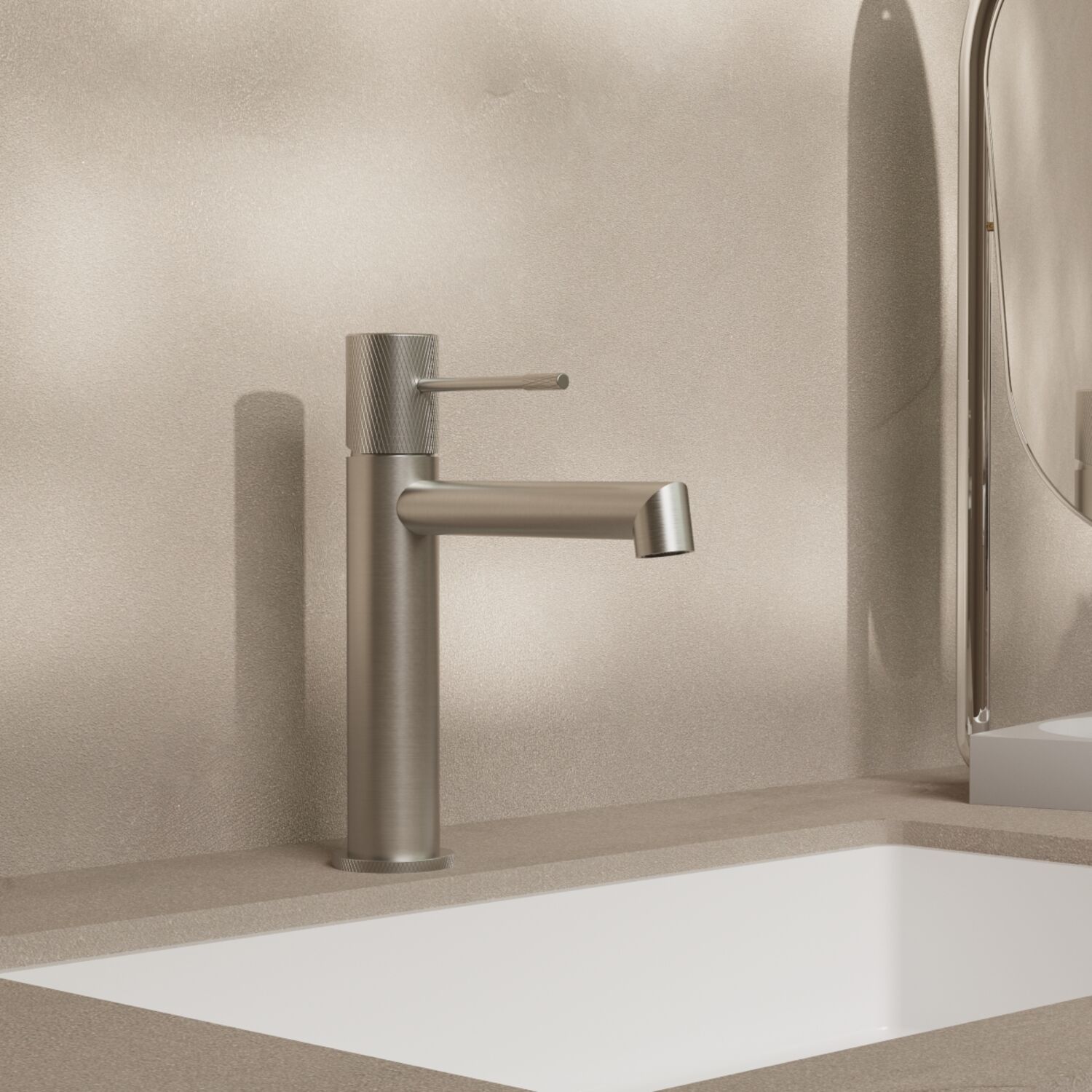 Смеситель Vincea Desire VBF-1D1BN для раковины, цвет брашированный никель - фото 1