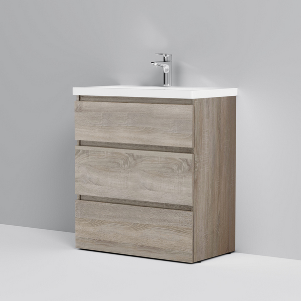 Тумба под раковину AM.PM Gem S 75 напольная, цвет светлый дуб