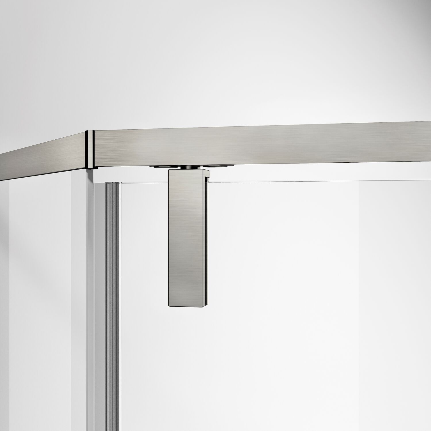 Душевой уголок Vincea Slim-N VSP-4SN 90x90, стекло прозрачное, профиль брашированный никель - фото 1