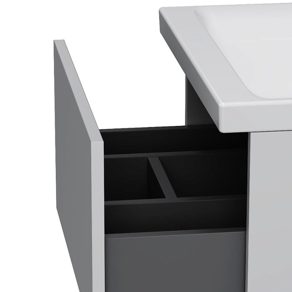 Тумба под раковину AM.PM Gem 50 подвесная, цвет белый глянец