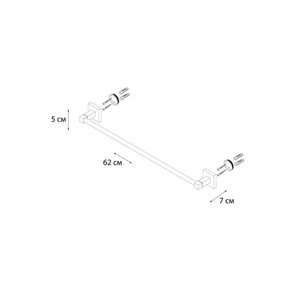 Полотенцедержатель Fixsen Metra FX-11101, 60 см