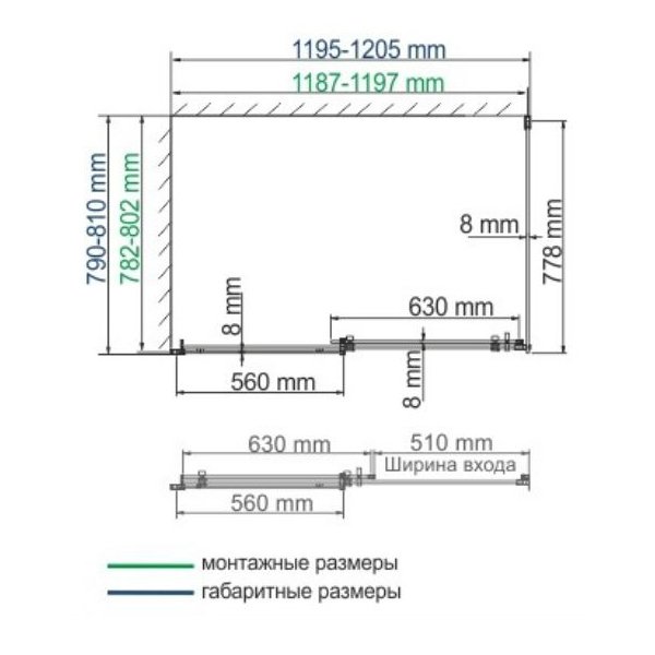 Душевой уголок WasserKRAFT Alme WasserSchutz 15R06 120x80, стекло прозрачное, профиль серебристый
