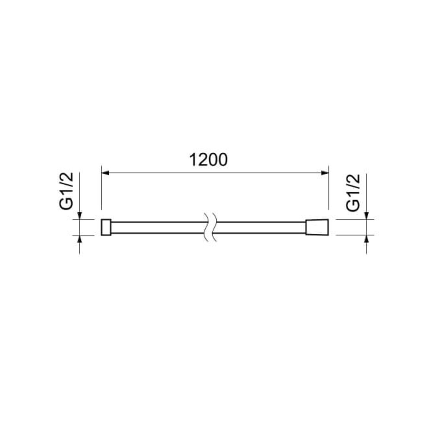 Душевой шланг Акватек AQ2103BGM, нержавеющая сталь, 120 см, цвет оружейная сталь - фото 1