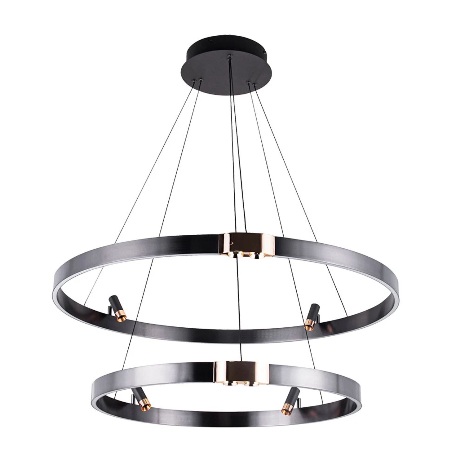 Подвесная люстра Arte Lamp Cesare A1993SP-64BK, арматура черный, плафон пластик акрил белый