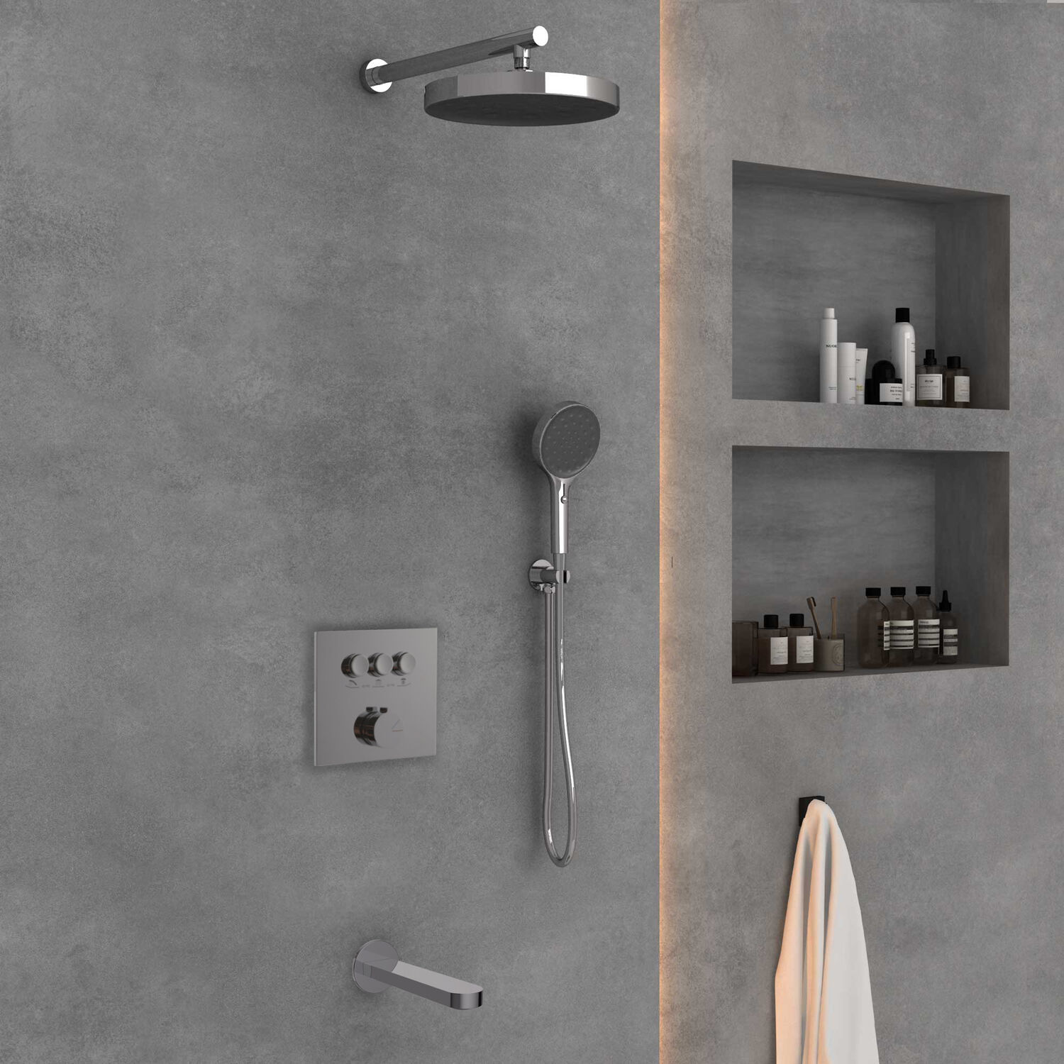 Душевой комплект Vincea Inspire VSFW-431I2CH, встраиваемый, цвет хром - фото 1