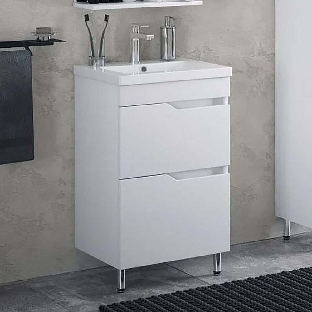 Тумба под раковину Corozo Теона Z2 50, цвет белый