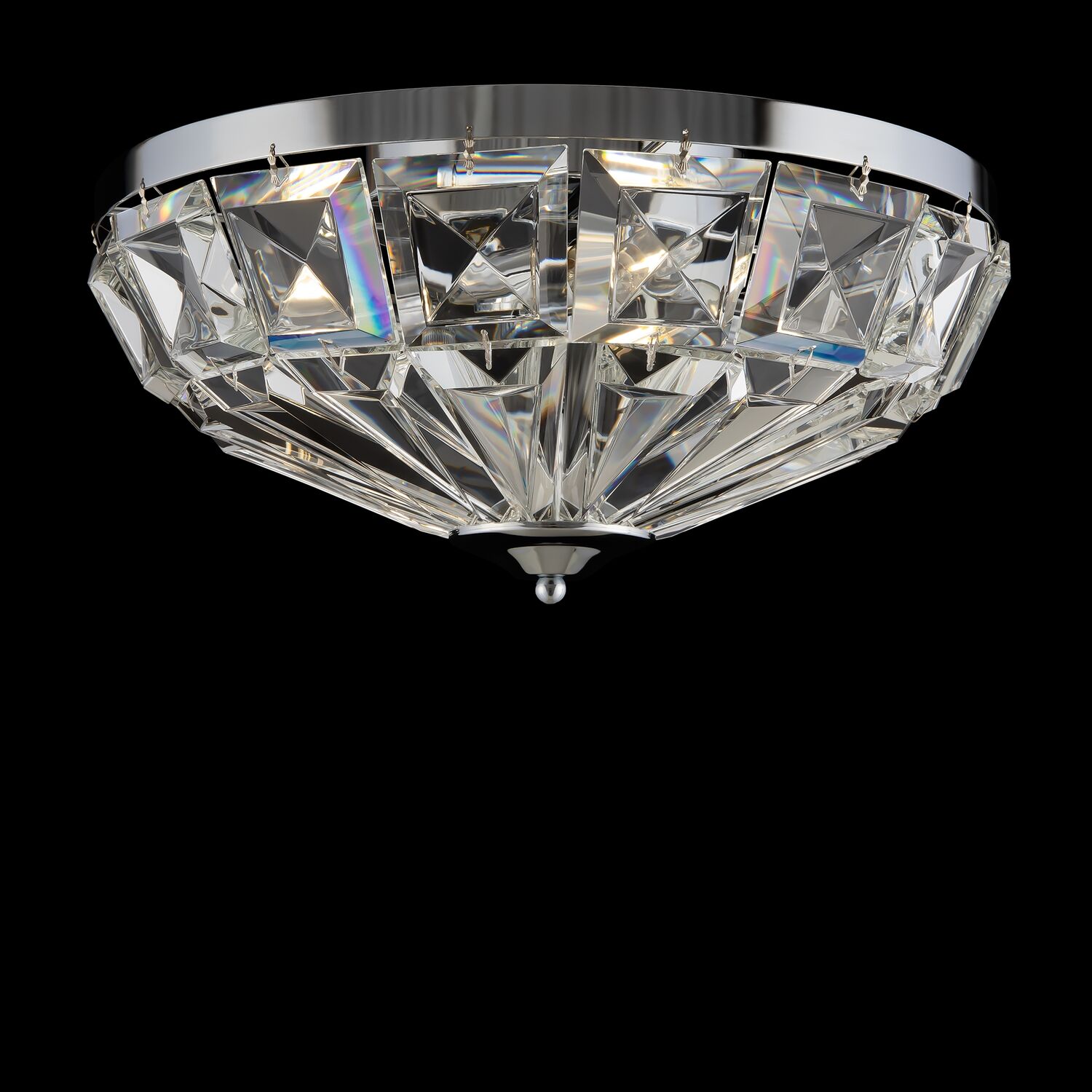 Потолочный светильник Maytoni Facet MOD094CL-04CH, арматура хром, плафон хрусталь прозрачный - фото 1