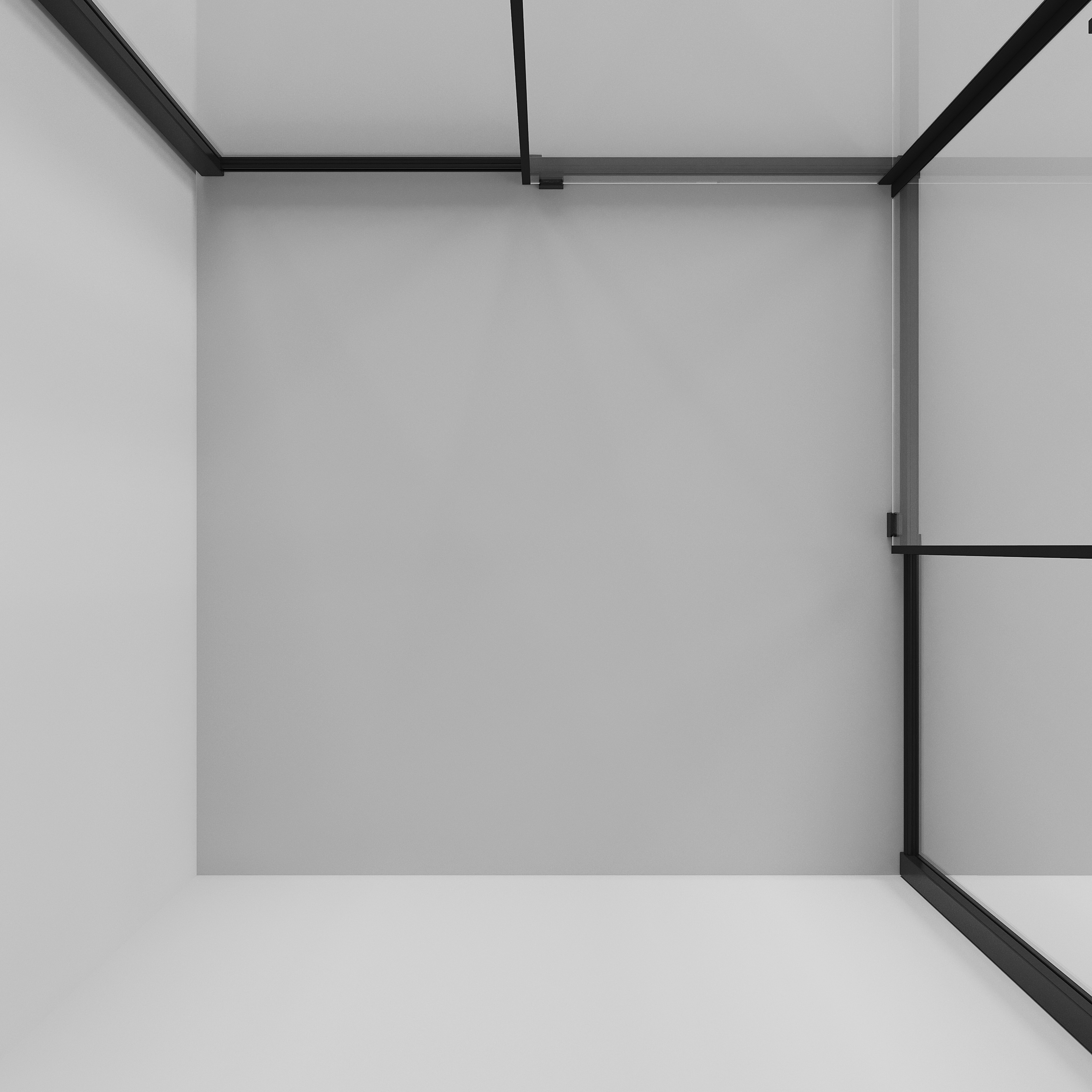 Душевой уголок Niagara Nova NG-6822-34 Black 80x80, стекло прозрачное, профиль черный матовый