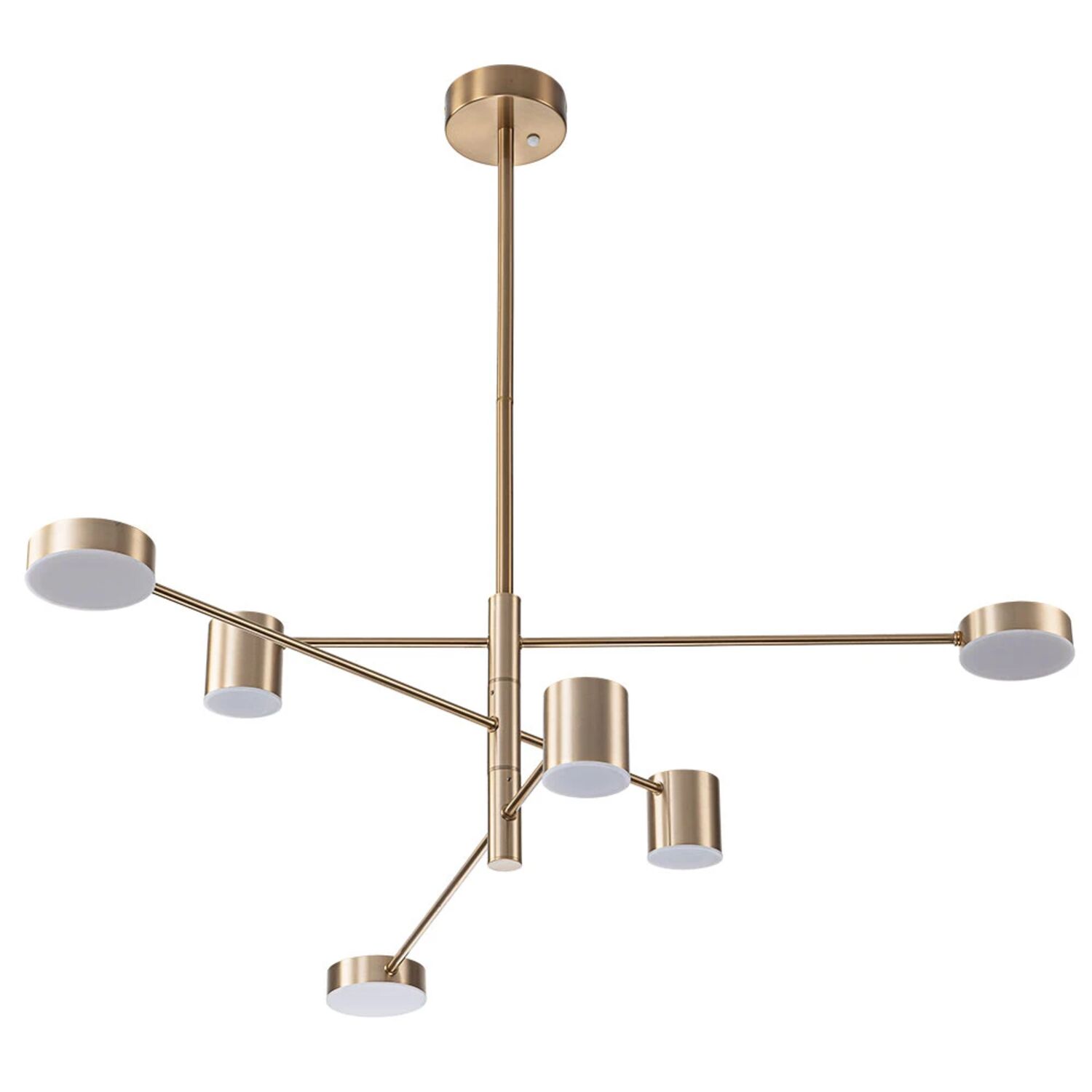 Подвесная люстра Arte Lamp Stanley A2476PL-40PB, арматура латунь, плафон  белый