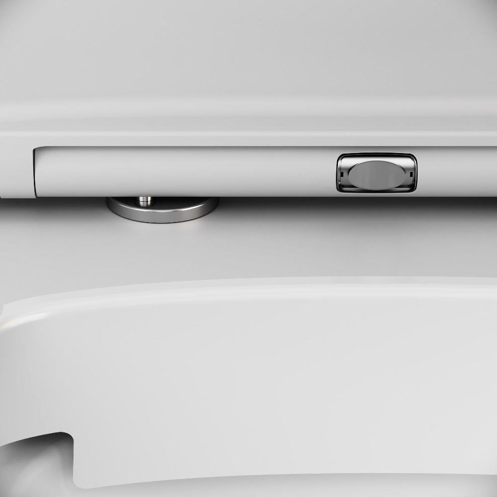 Унитаз AM.PM Inspire 2.0 FlashClean C50A1700MWSC подвесной, безободковый, с сиденьем микролифт, цвет белый матовый