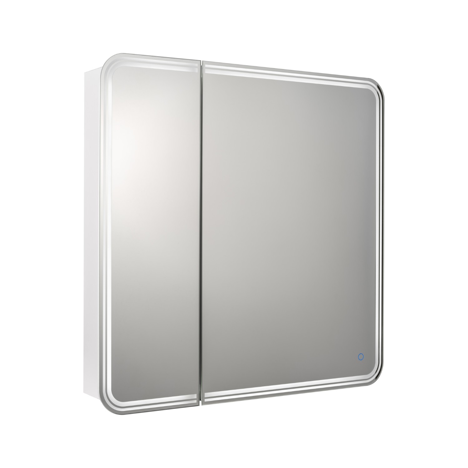 Шкаф-зеркало Stella Polar Анда 80/С, правый, с подсветкой, цвет белый