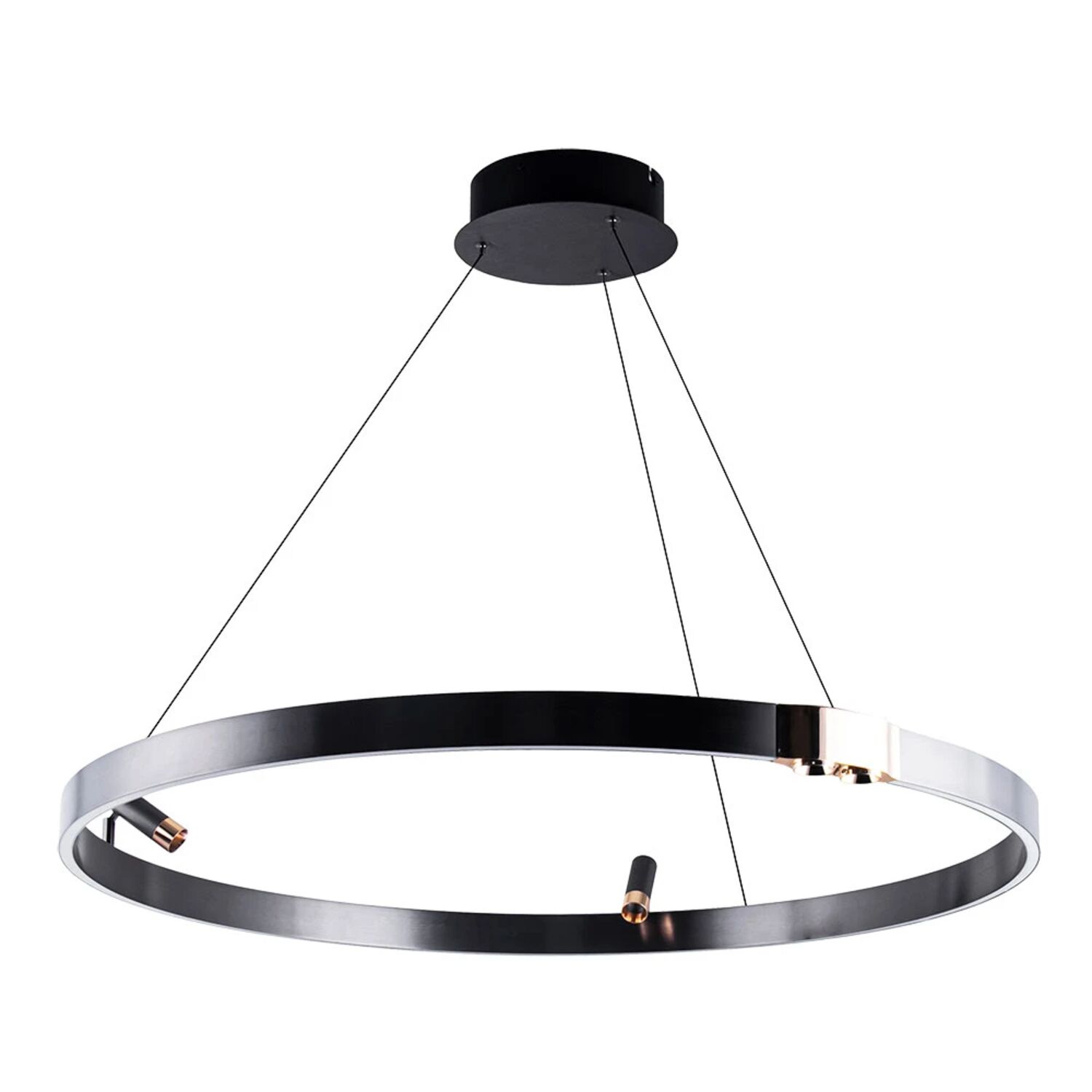 Подвесная люстра Arte Lamp Cesare A1993SP-38BK, арматура черный, плафон пластик акрил белый